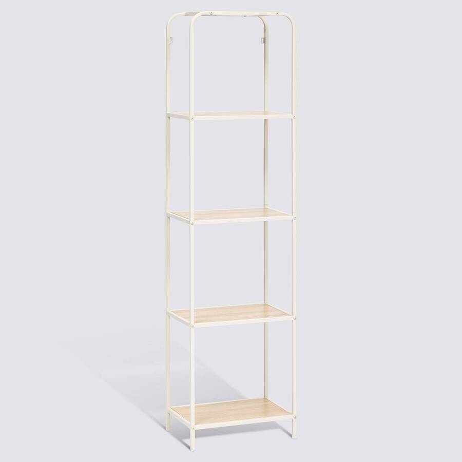 Etagère 4 niveaux, beige Curvy