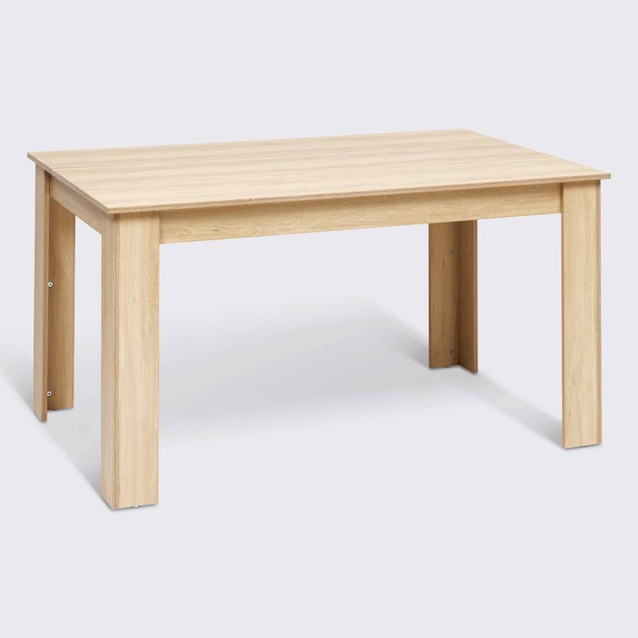 Table, 6 places, beige Abana