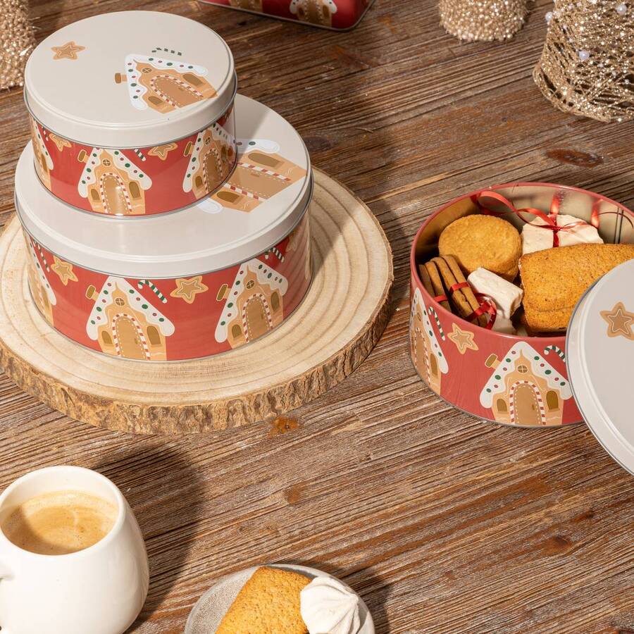 Lot de 3 boîtes de conservation, l.19,5/16,5/13,2 cm