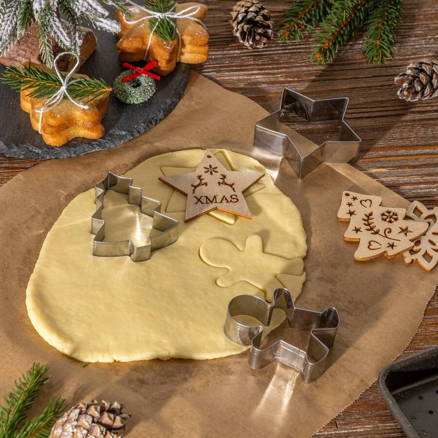 Lot de 3 emporte-pièces et 3 embosseurs noël