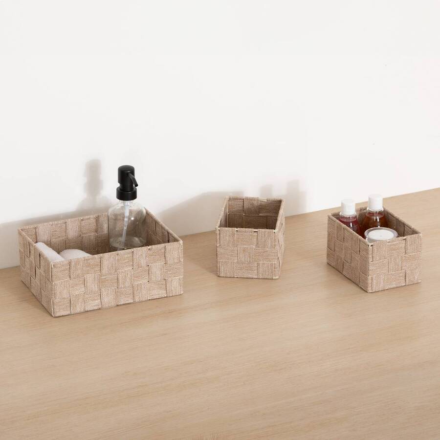 Panier, 3 produits, beige Lise