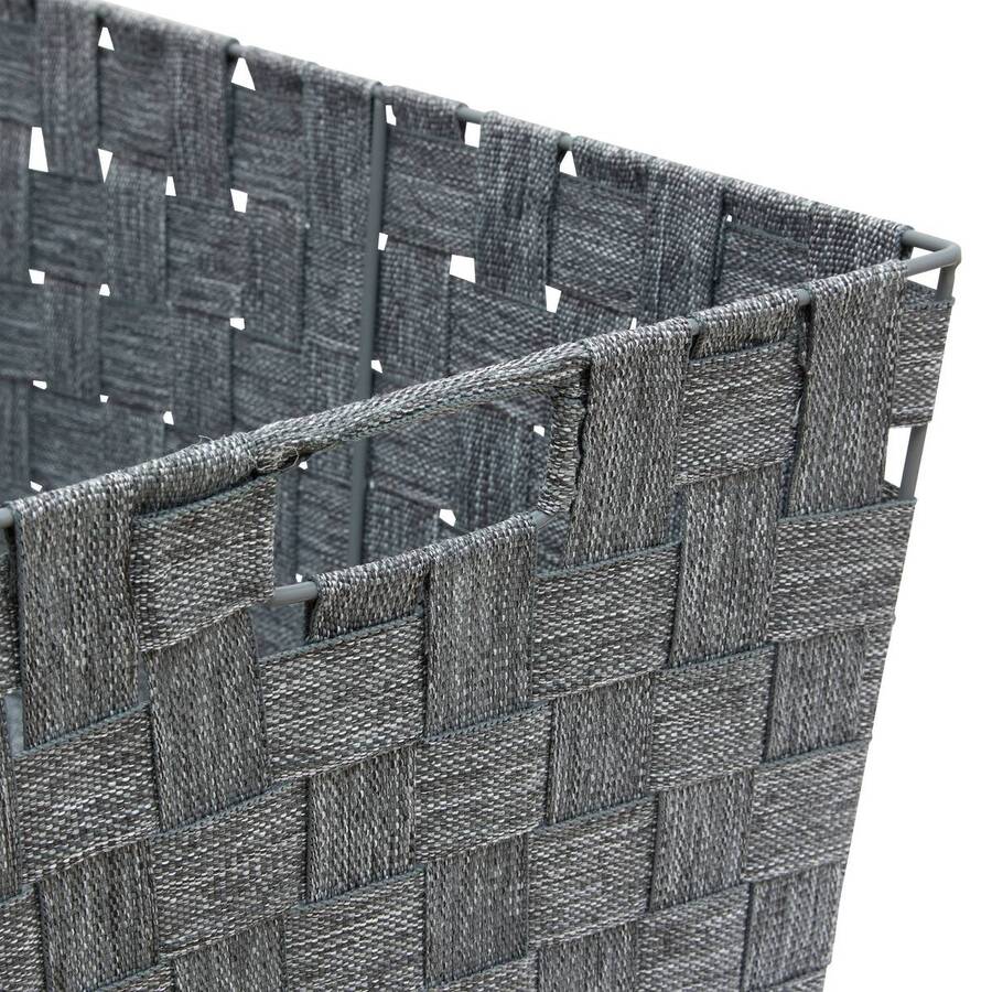 Panier, l.38 cm, gris Lise