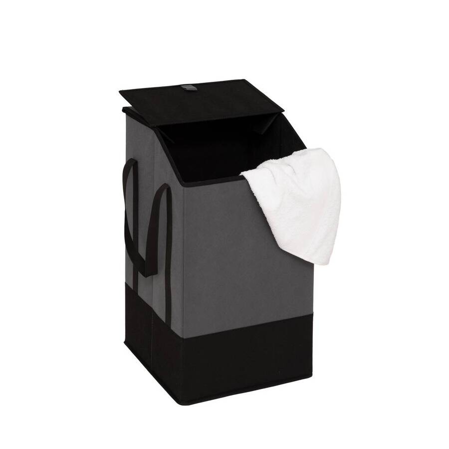 Panier à linge, 45 l, gris 