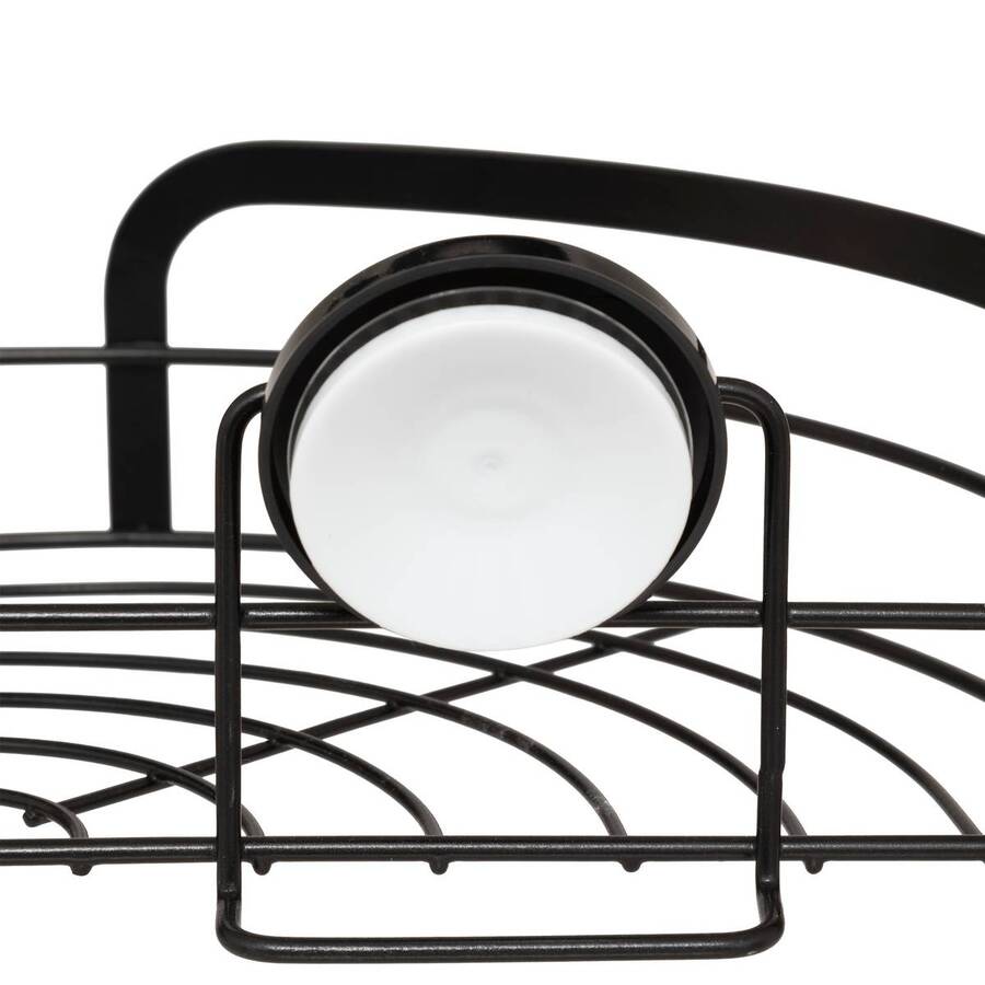 Étagère d'angle, noir Venterra