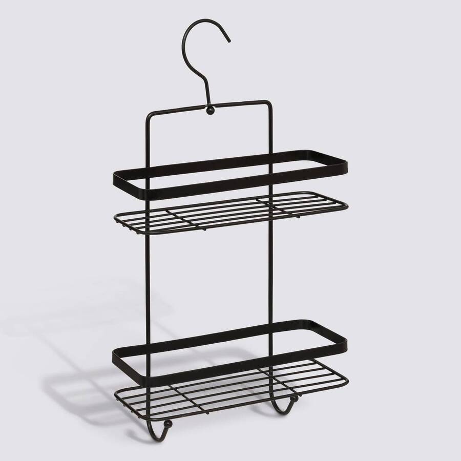 Serviteur de douche 2 niveaux, noir Venterra