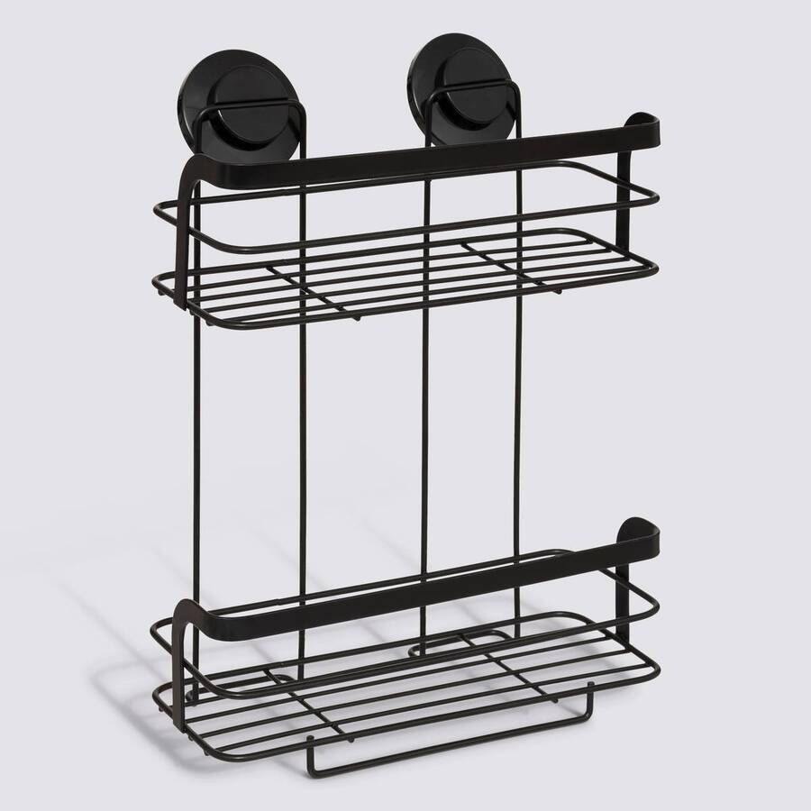 Serviteur de douche 2 niveaux, noir Venterra