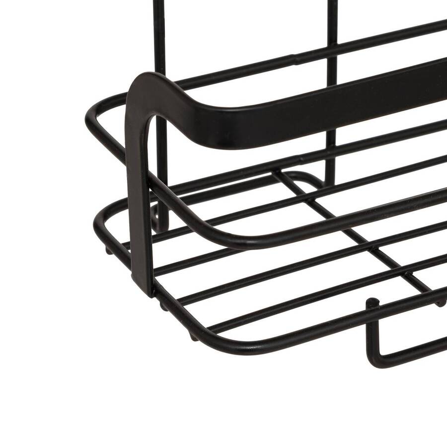 Serviteur de douche 2 niveaux, noir Venterra