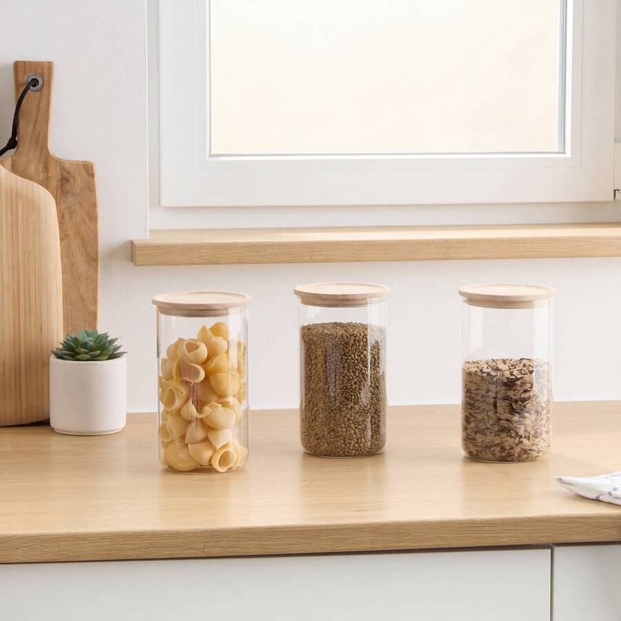 Lot de 3 bocaux, 1l Hermet
