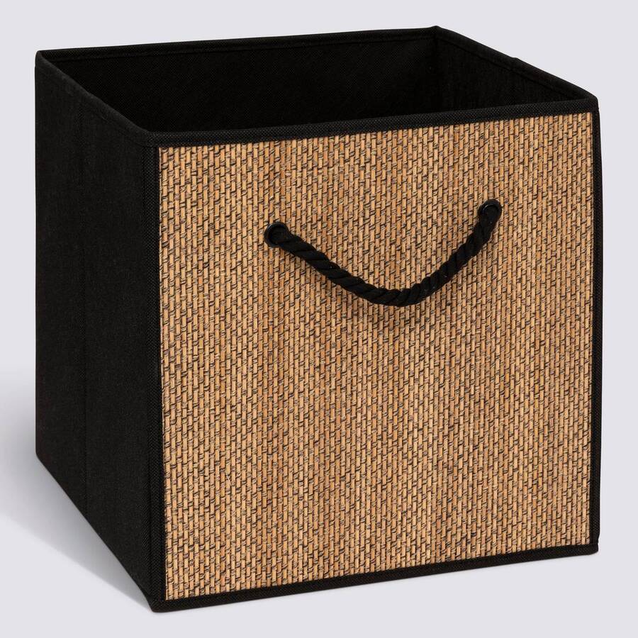 Panier, l.31 cm, noir Mix'n modul