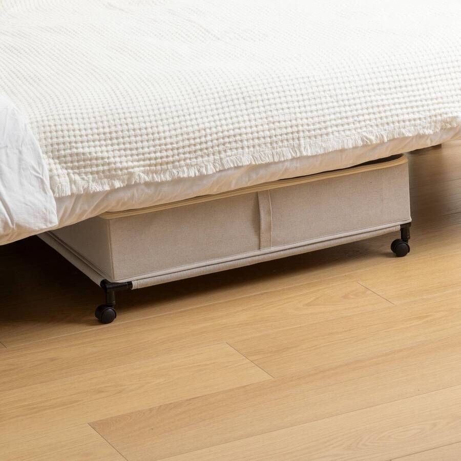 Housse de rangement sous lit, l.66 cm, beige Dressy plus