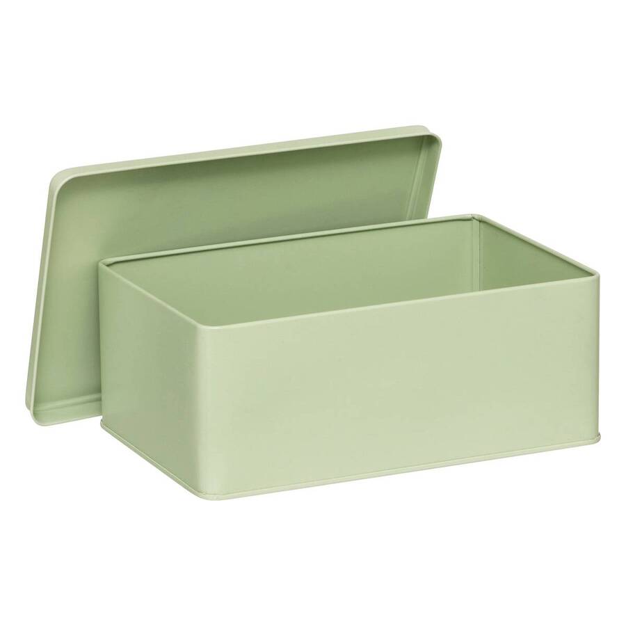 Lot de 3 boîtes de rangement, l.31/20,5 cm, vert clair Deskolor