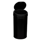Poubelle, détecteur infra-rouge + bouton, 40 l, noir 