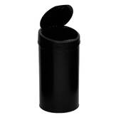 Poubelle, détecteur infra-rouge + bouton, 40 l, noir 