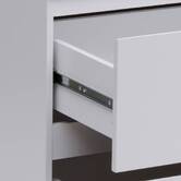 Commode 3 tiroirs, blanc Dolo