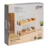 Rangement 6 bouteilles Acacia