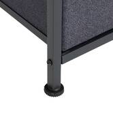 Penderie, 2 étagères, 6 tiroirs, gris Tissa