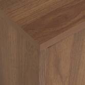 Meuble tv 2 étagères, marron Slidy