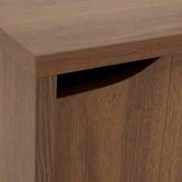 Meuble tv 2 étagères, marron Slidy