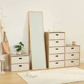 Commode 2 tiroirs, beige Dress up