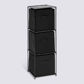 Etagère 3 niveaux, noir Mix'n modul