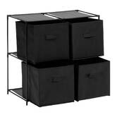 Etagère 2 niveaux, noir Mix'n modul