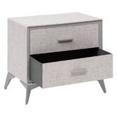 Commode 2 tiroirs, gris Granite