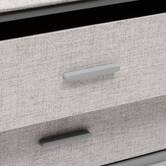 Commode 2 tiroirs, gris Granite