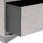 Commode 2 tiroirs, gris Granite