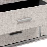 Commode 6 tiroirs, gris Granite