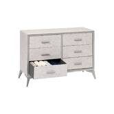 Commode 6 tiroirs, gris Granite