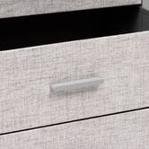 Commode 4 tiroirs, gris Granite