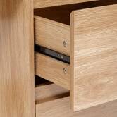 Bureau 2 tiroirs, beige Abana