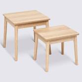Tables gigognes, beige Abana