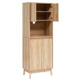 Buffet de cuisine 2 portes, marron Abana