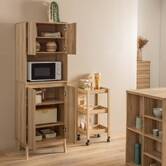 Buffet de cuisine 2 portes, marron Abana