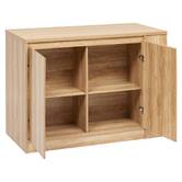 Ilot central, 2 portes, beige Abana