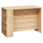 Ilot central, 2 portes, beige Abana