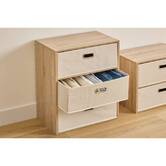 Commode 3 tiroirs, beige Dress up