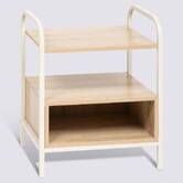 Chevet, 2 niveaux, beige Curvy