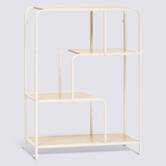 Console 2 étagères, beige Curvy