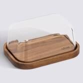 Beurrier, socle acacia 