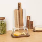 Boîte à fromage, socle acacia 