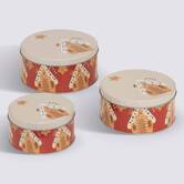 Lot de 3 boîtes de conservation, l.19,5/16,5/13,2 cm