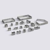 Emporte-pièces, 18 pièces, argent