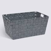 Panier, l.38 cm, gris Lise