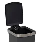 Poubelle, pédale, 45 l, gris 