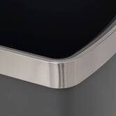 Poubelle, pédale, 45 l, gris 