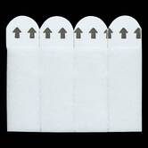 Lot de 8 bandes de fixation murales, 2kg max. 