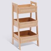 Etagère, 3 niveaux, h.80 cm, beige Cane
