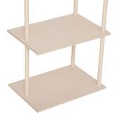 Portant à vêtements, 2, étagères, argile Liny